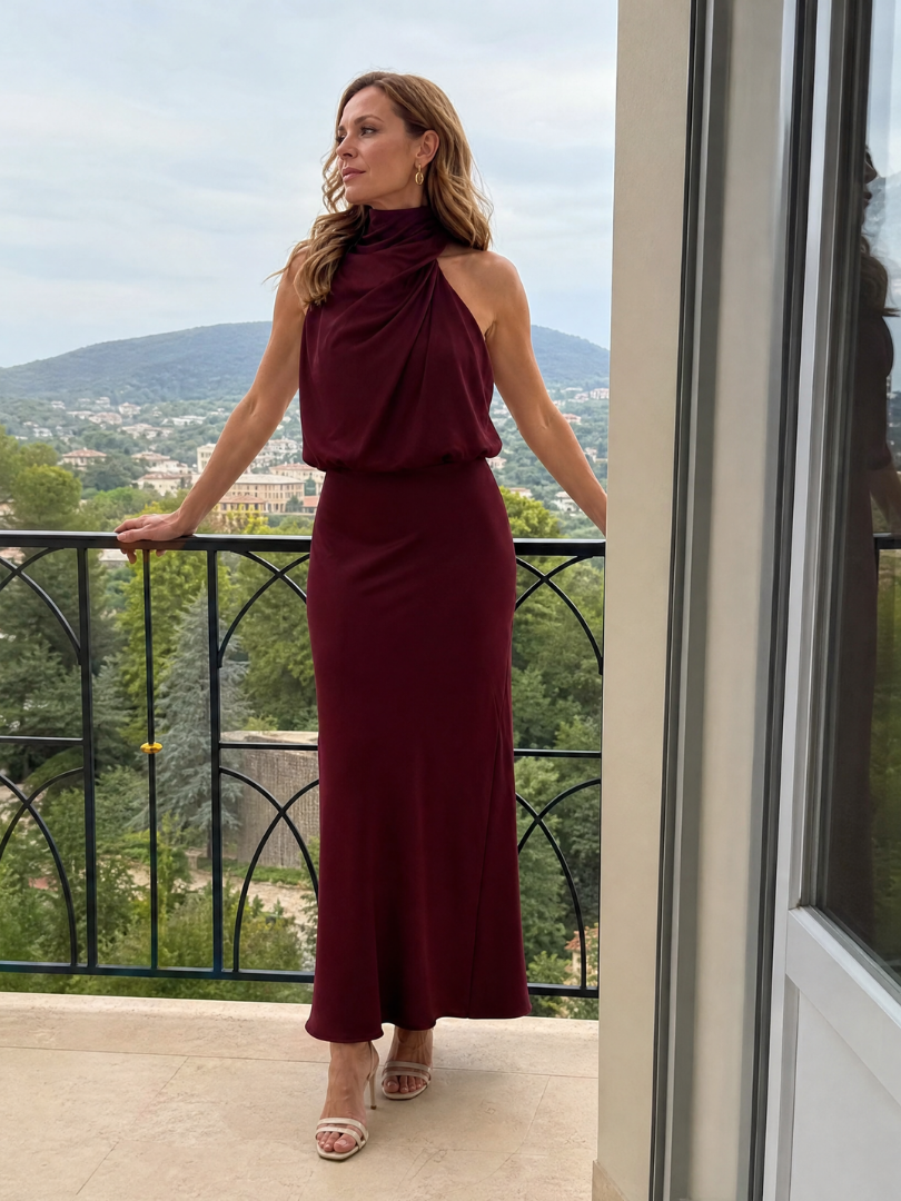 NOPAL | Draped Midi Dress
