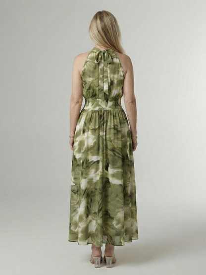 SYLIN | Halter Midi Dress