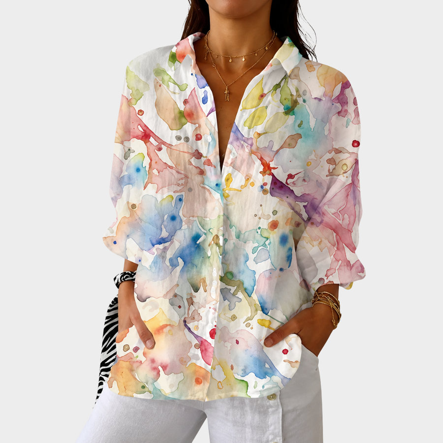 Sheila | Pastel Paint Shirt