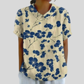 Delphine | Floral Contrastée Blouse
