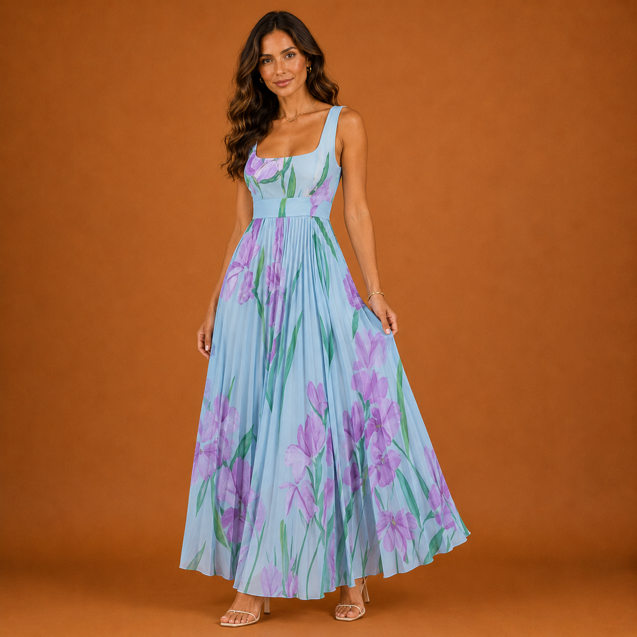 GIULIA | Floral Maxi A-Line Dress