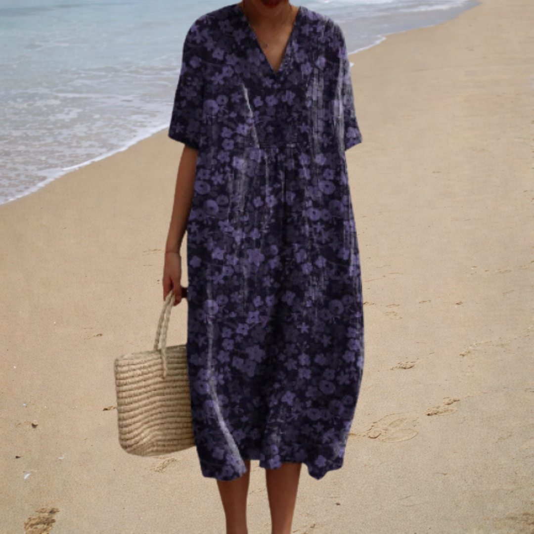 Adèle | Soft Floral Maxi Dress