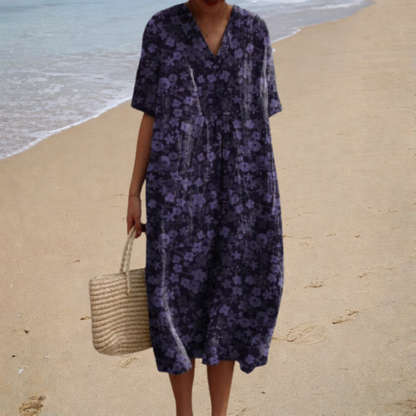 Adèle | Soft Floral Maxi Dress