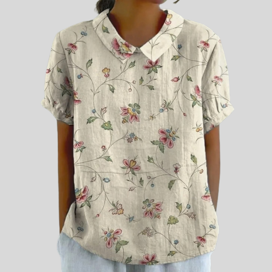 Thérèse | Floral Delicate Blouse - women's blouse