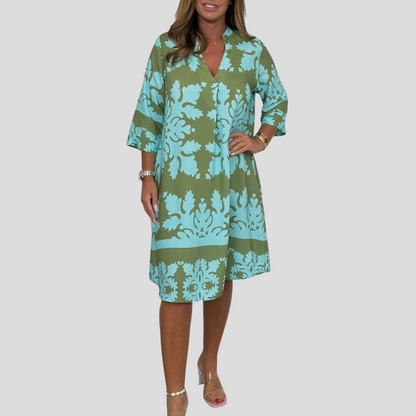Niva | Shimmering Spring Midi Dress