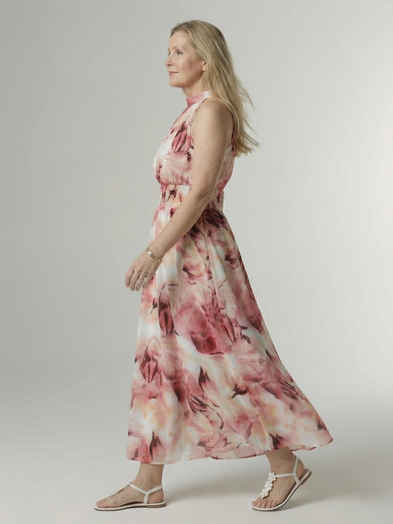 SYLIN | Halter Midi Dress
