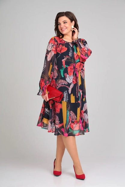 Florine | Elegant Floral Dress