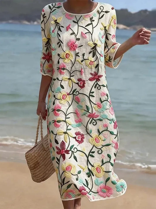 Iris | Floral Print Dress