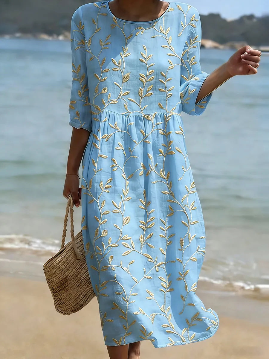 Jade | Elegant Floral Midi Dress
