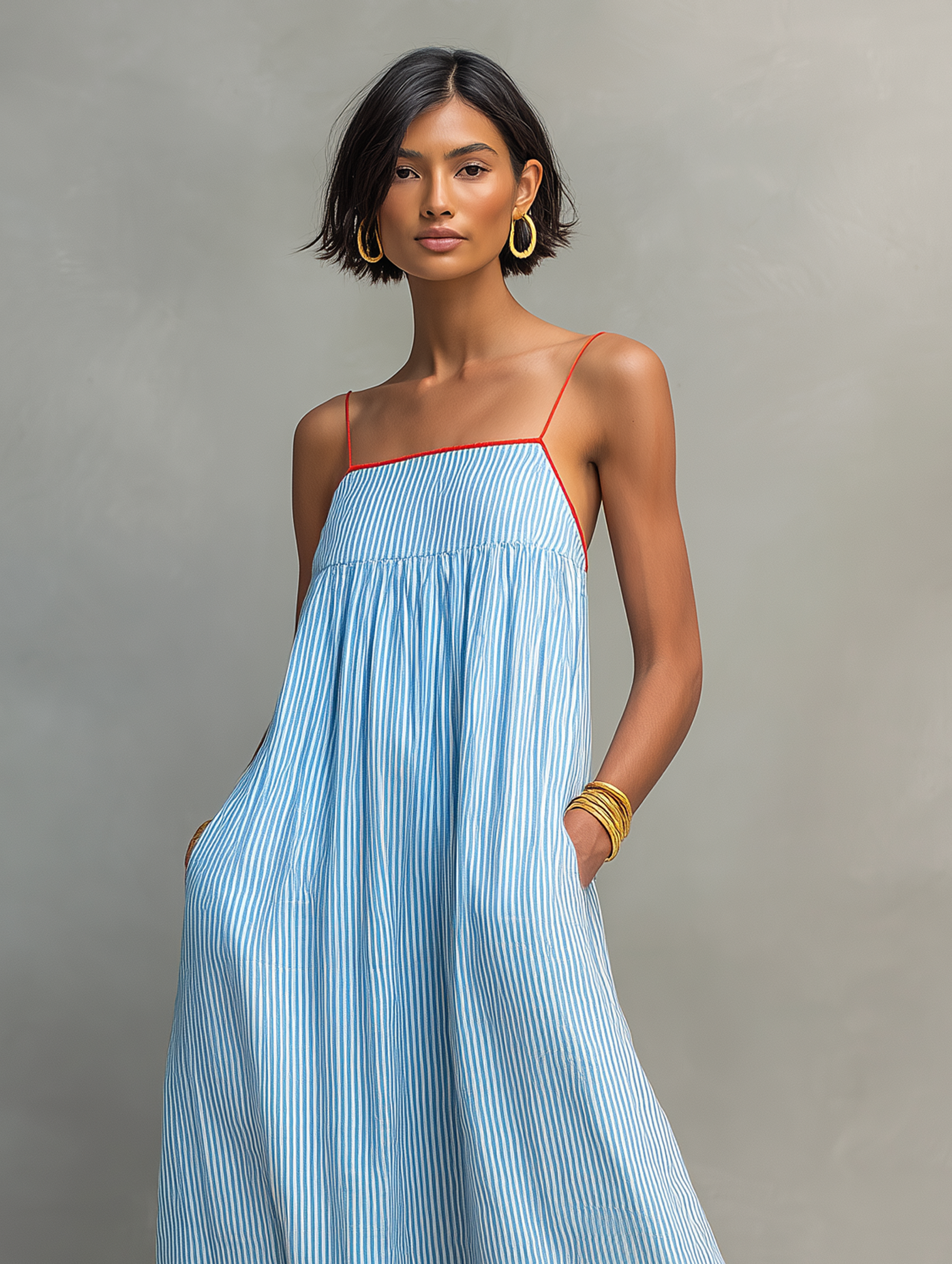 June | Striped Maxi Dress