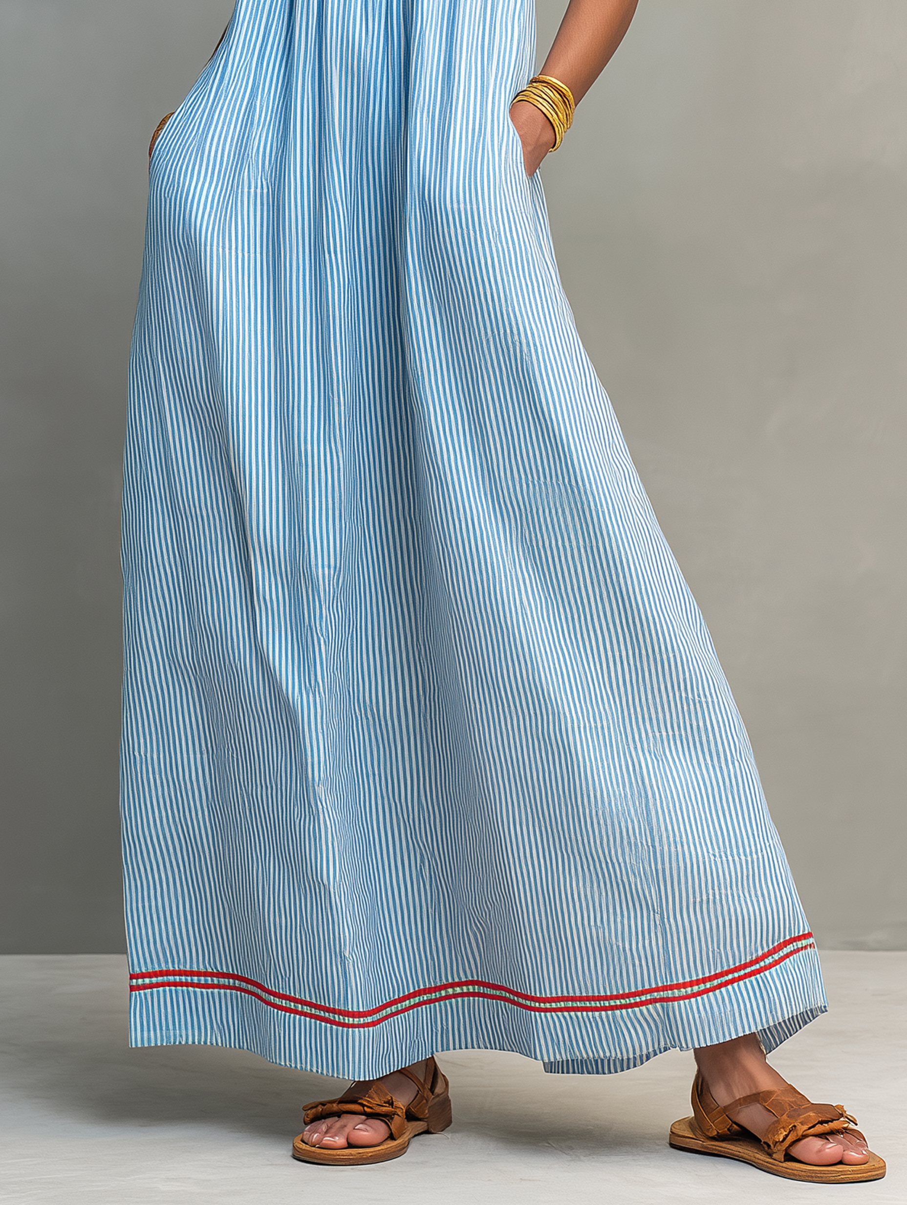 June | Striped Maxi Dress