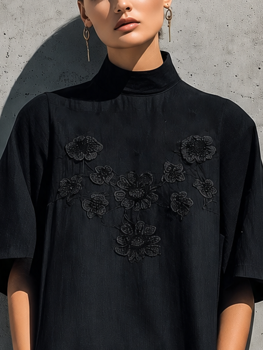 Fiorella | Elegant Embroidered Midi Dress