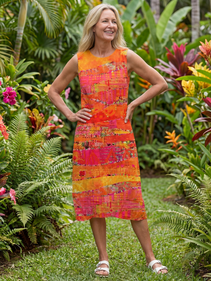Orabelle | Painted Path Midi Dress