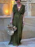 Elena | Draped Kimono Cover-Up Maxi Dress