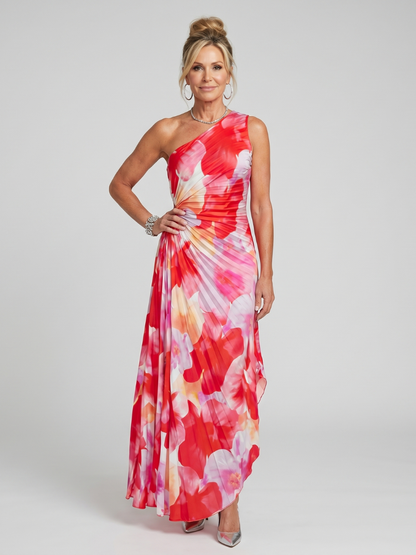 TAYA | One-Shoulder Midi Dress