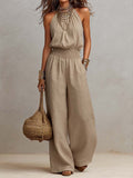 Valeria | Elegant Halter Jumpsuit