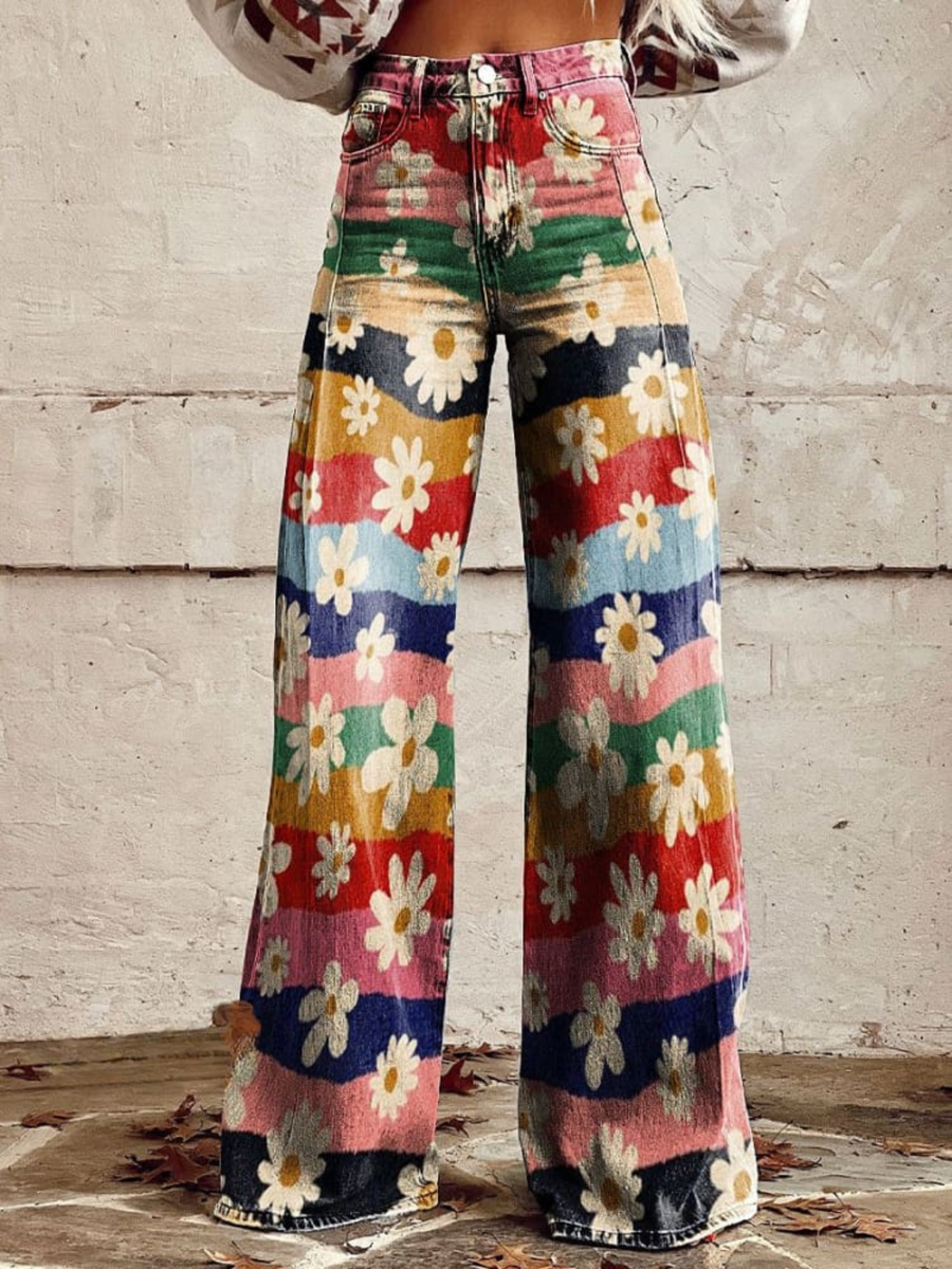 Kailani | Elegant Floral Trousers