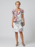 Avery | Clean Floral Knee Length Dress