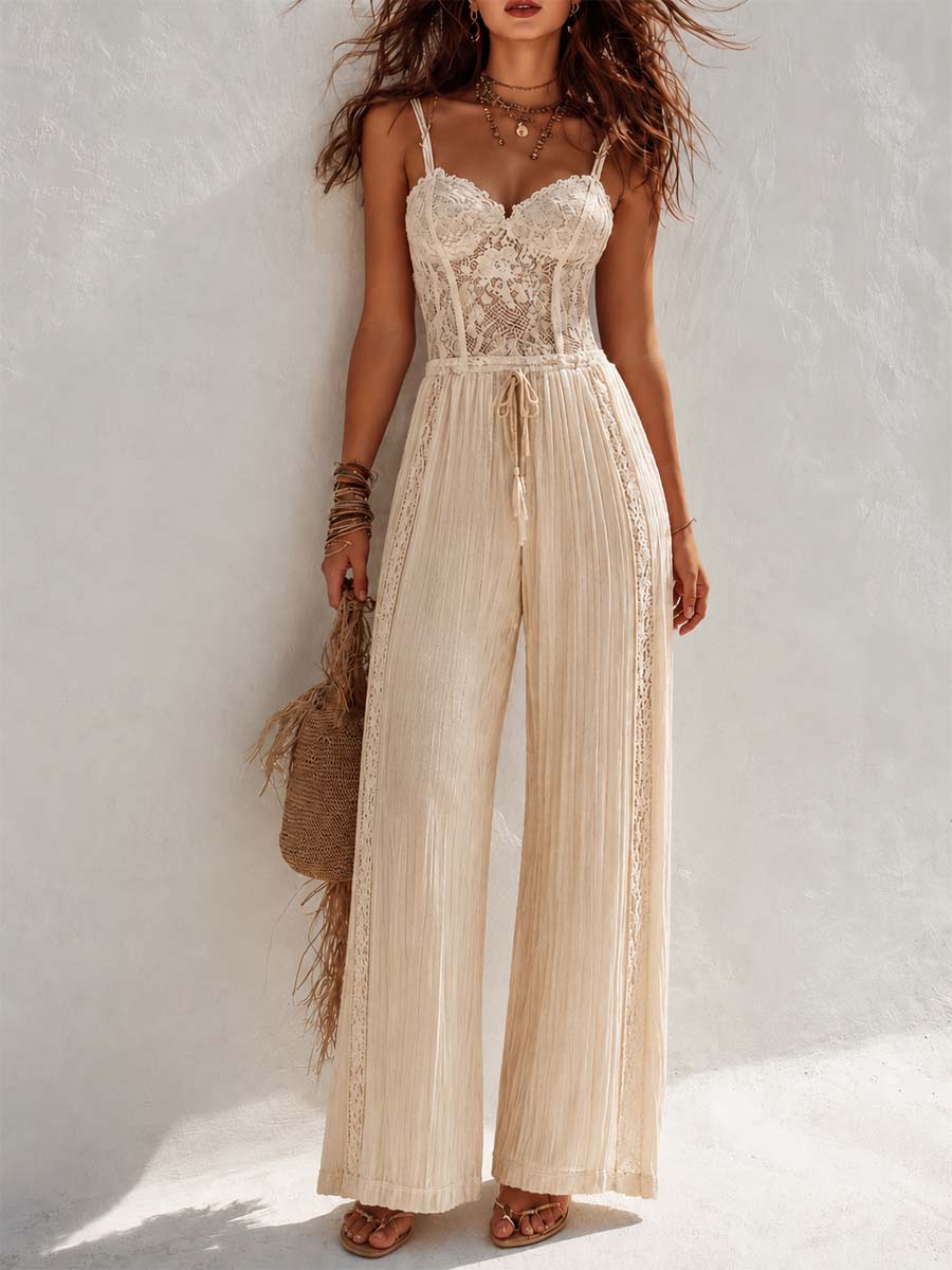 Amelia | Bohemian Lace Jumpsuit