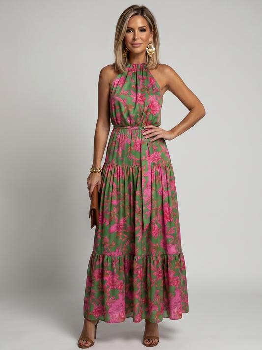 ROWEN | Draped Halter Dress