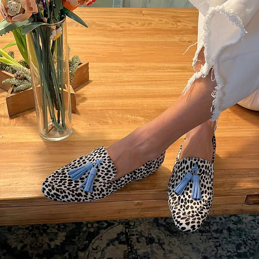 Maristella | Polka-Dot Tassel Loafers