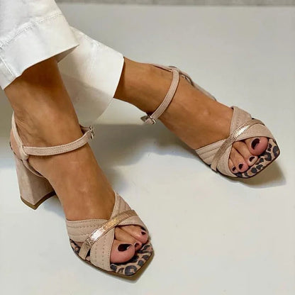 Paula | Animal Print Comfort Sandals