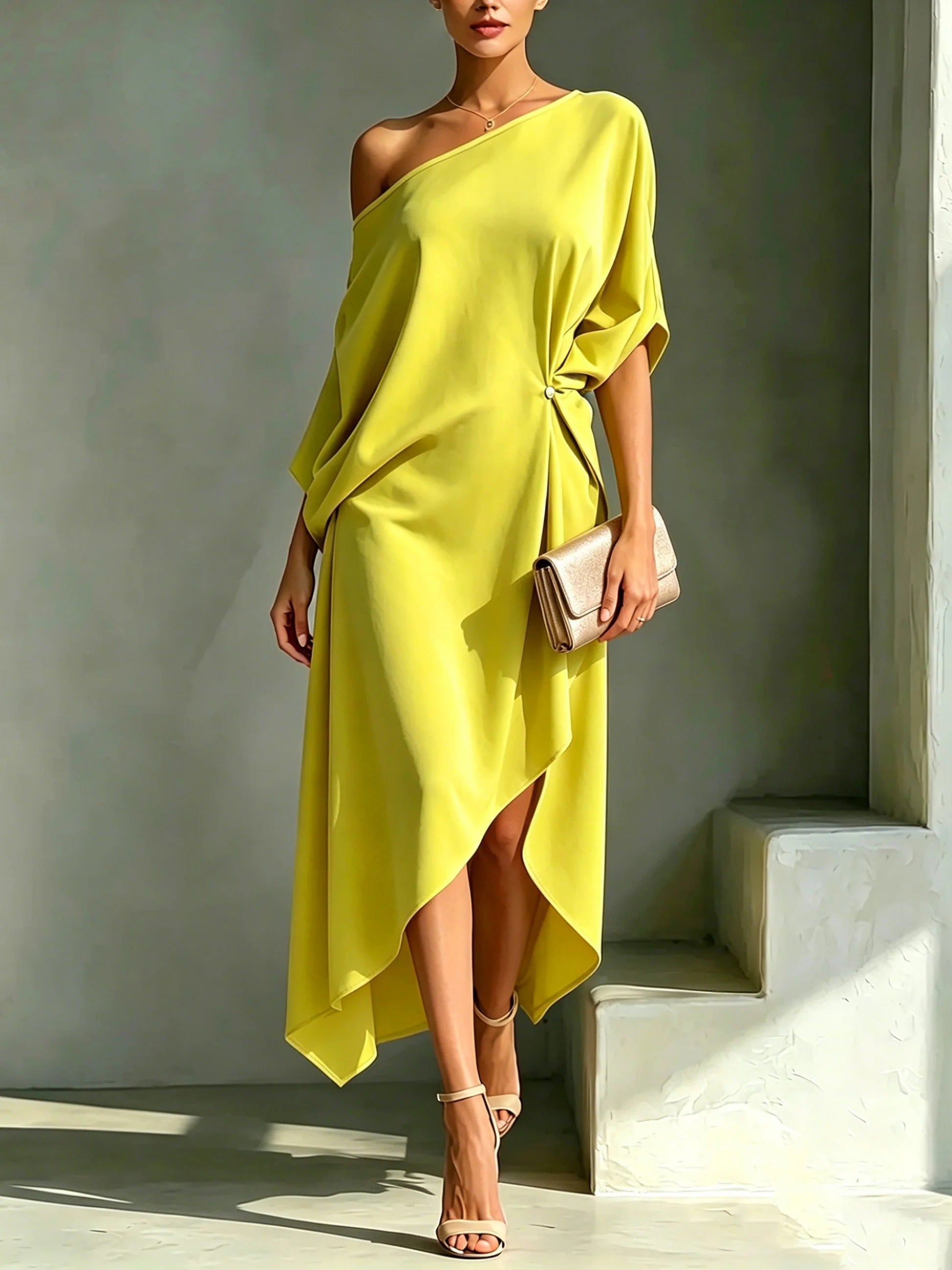 EMERY | Elegant Asymmetrical Dress