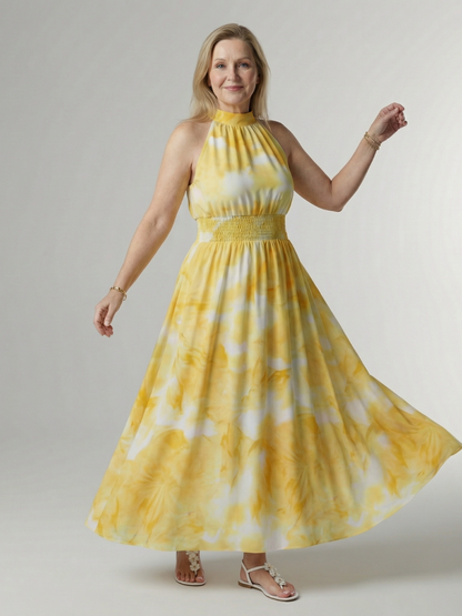 SYLIN | Halter Midi Dress