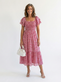 Odette | Smocked Off-Shoulder Midi Dress