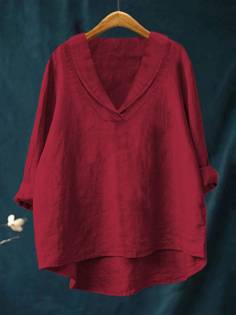Hortense | V-Neck Fluide Blouse