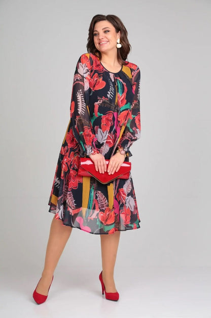 Florine | Elegant Floral Dress