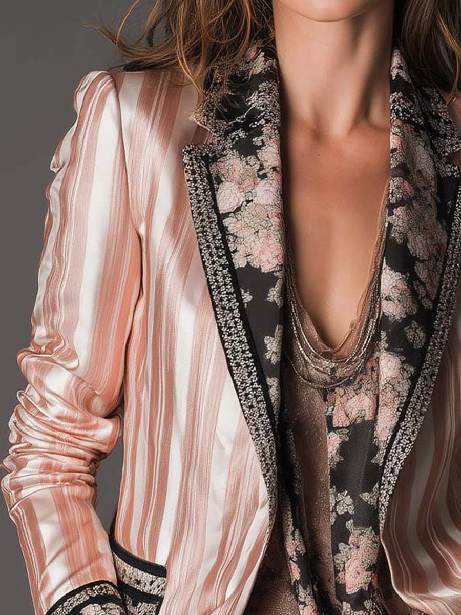 Elara | Tailored Striped Blazer