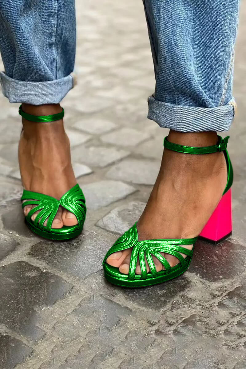 Valentina | Bicolor Comfort Heels