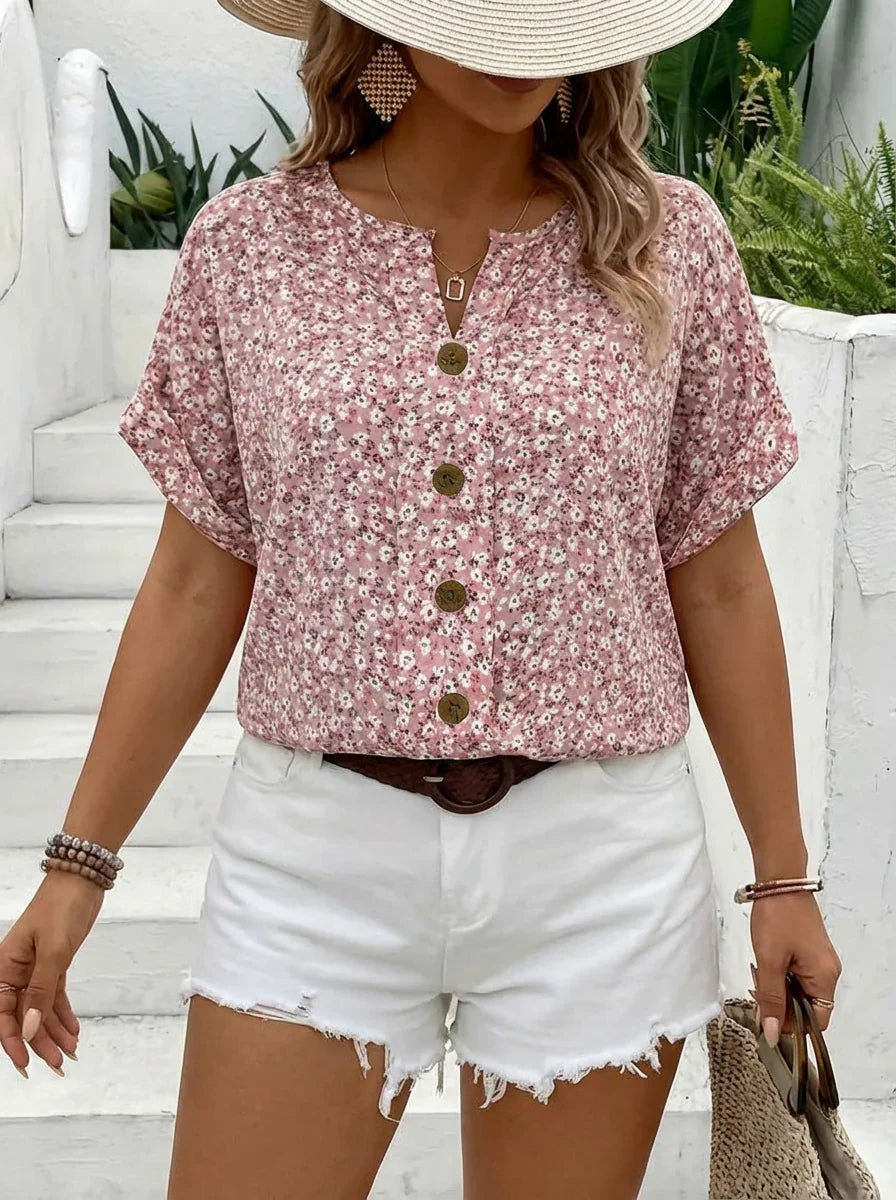 Astrid | Chic Floral Print Blouse