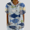 Marianne | Coastal Motif Blouse