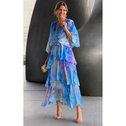 Cassia | Elegant Chiffon Dress