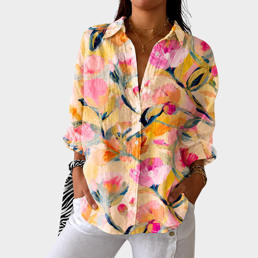 Judy | Pastel Garden Shirt