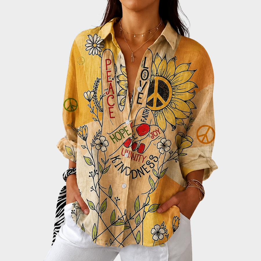 Donna | Artistic Floral Blouse