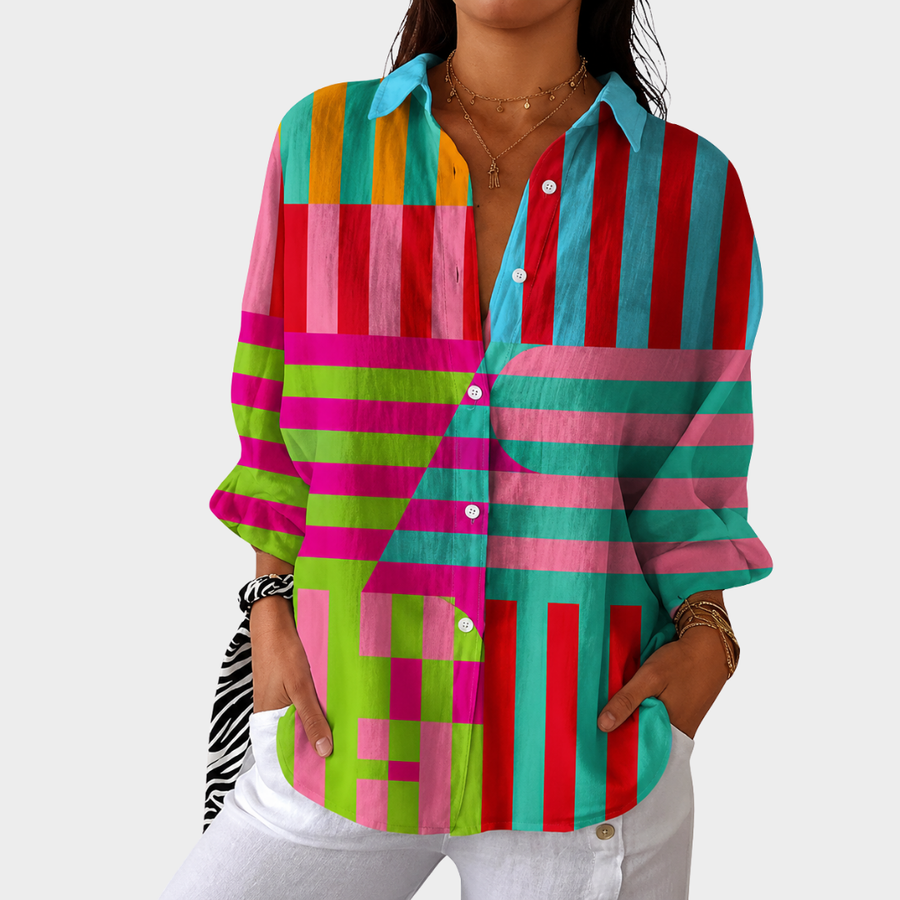 Kristine | Modern Geometric Blouse