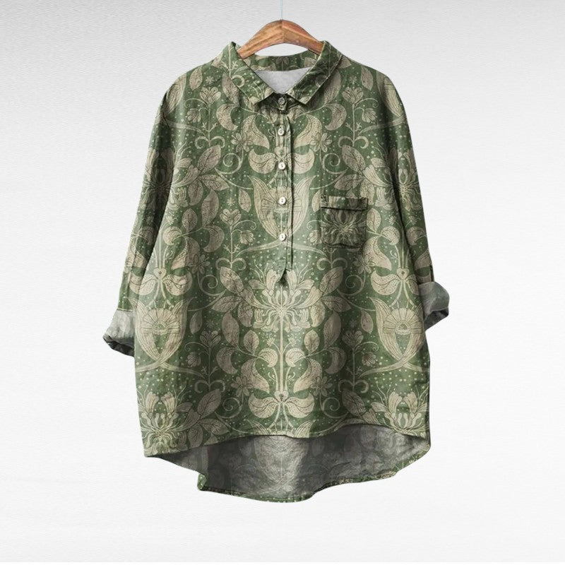 Marjolaine | Floral Rétro Blouse