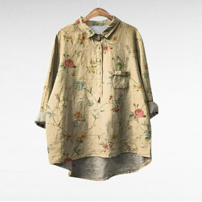 Marjolaine | Floral Rétro Blouse