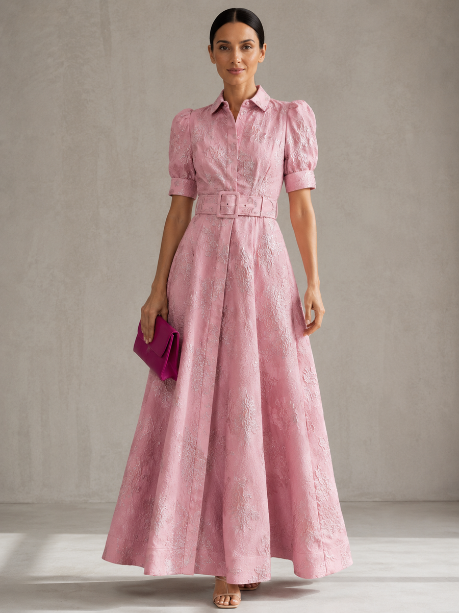 Aria | Short Balloon-Sleeve Dress
