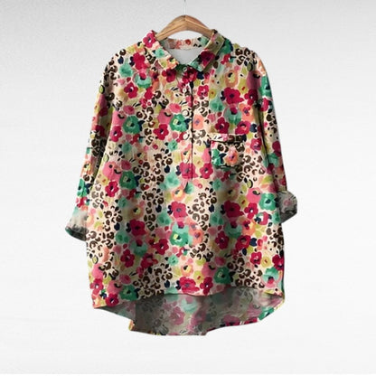 Marjolaine | Floral Rétro Blouse