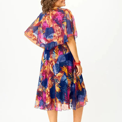 Alera | Flowy Chiffon Midi Dress