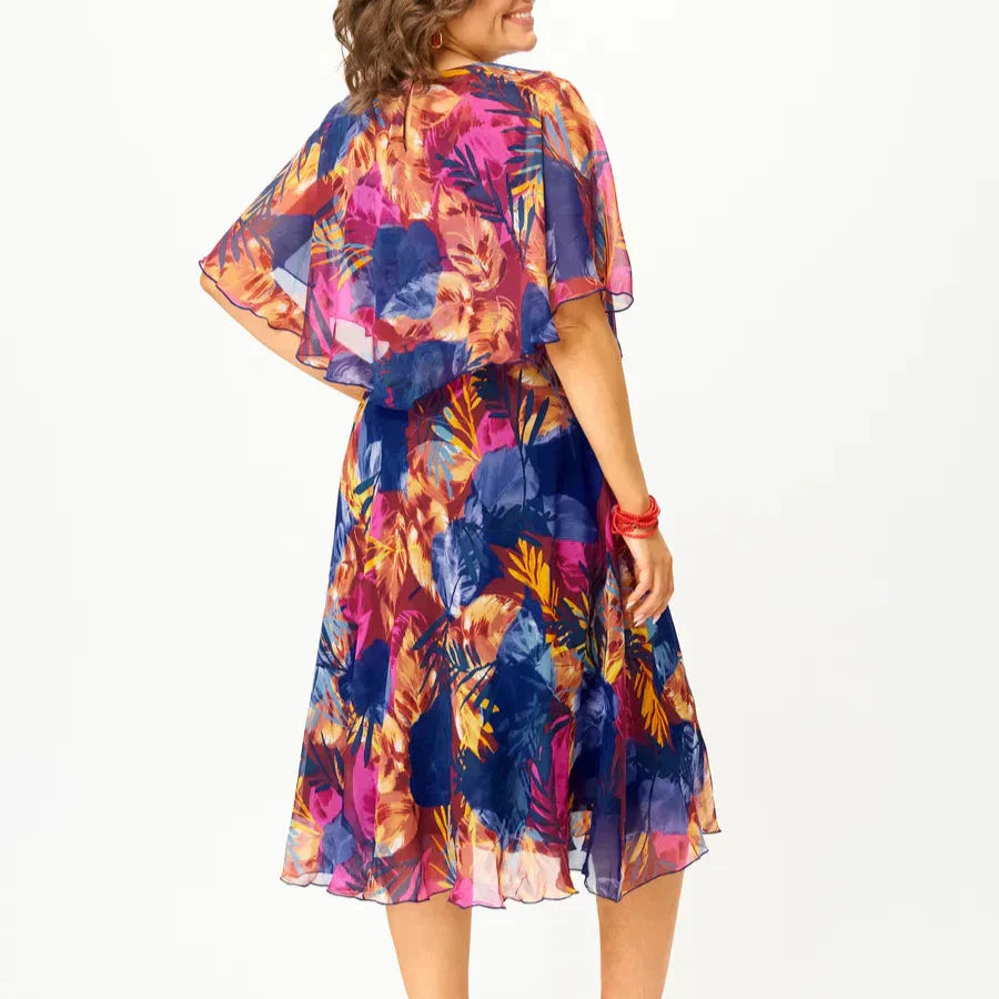 Alera | Flowy Chiffon Midi Dress