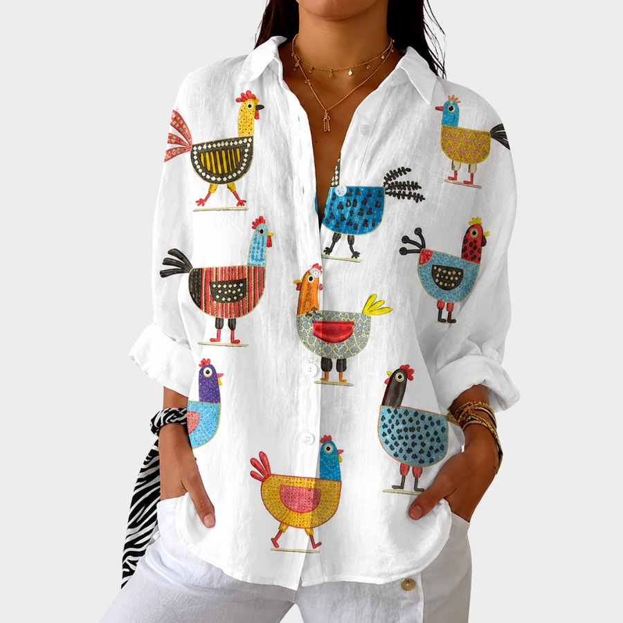 Bonnie | Artistic Bird Shirt