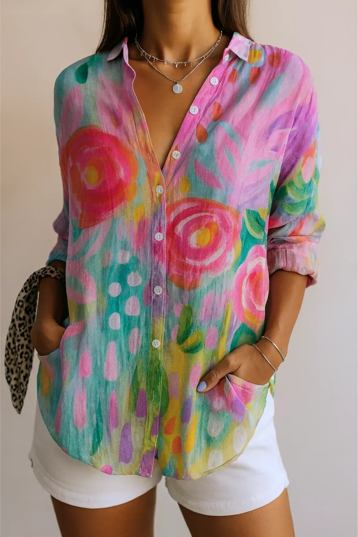 ASTRID | Colorful Pattern Blouse