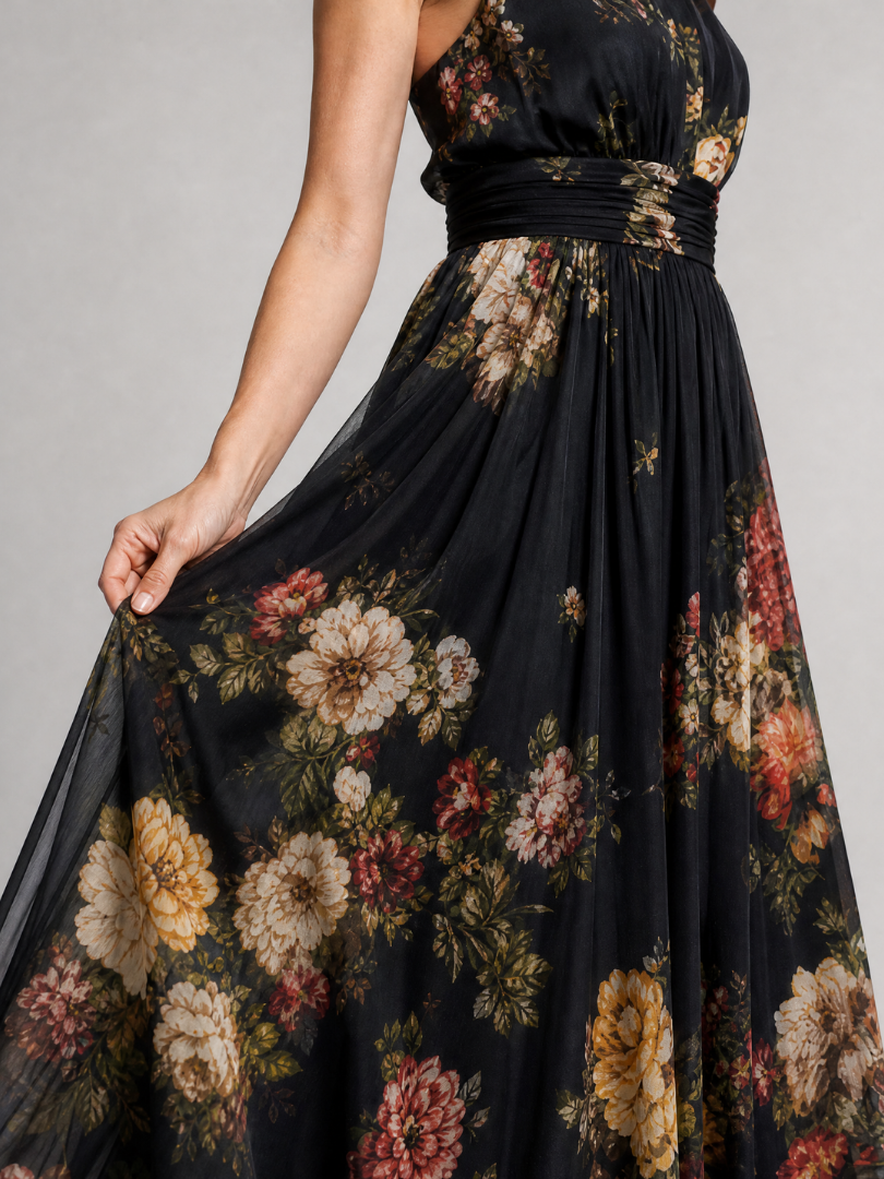SIOR | Floral Halter Midi Dress