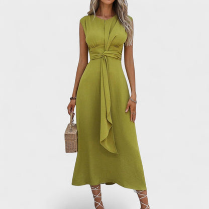 Andrea | Elegant Sleeveless Round-Neck Maxi Dress