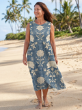 Vashelle | Shoreline Floral Midi Dress